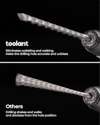 toolant Masonry Drill Bit,SDS Plus Rotary Hammer Drill Bits Set for 1/4" x6inch 2pcs,Carbide Tipped 2-Cutter for Concrete,Masonry and Brick