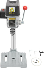 Mini Drill Press 3-Speed Electric Drill Press Bench 1-10mm Clamp Benchtop Drill Press Chuck 340W 110V Tabletop Drilling Machine for Metal Wooden Jewelry DIY and Crafts