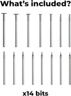 Culiau Diamond Stone Grinding Bits – 3/32 Inch Shank for The Customizer, High-Precision Rotary Tool Accessories for Engraving and Shaping, Compatible with engraving pen and Other Rotary Tools (12 Pcs)
