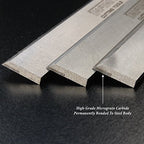 Infinity Cutting Tools Premium Cardbide Tipped Planer/Jointer Knife,8" L x 3/4" W x 1/8" T - 4Pc