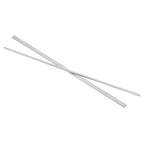uxcell 3 Pcs Square Steel Key Stock, 1/8" x 1/8" x 12" Cold-Drawn 45# Steel Bars Precision Key Stock for Gearbox Coupling, Silver Tone