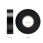 Lichamp 10-Pack Black Electrical Tape Waterproof, 3/4 in x 66ft, Industrial Grade UL/CSA Listed High Temp Electrical Tape Electric Super Vinyl