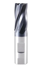 Accusize Industrial Tools Fine Tooth M42 8% Cobalt Tialn Roughing End Mill, 1'' Diameter, 1'' Shank Diameter, 2'' Flt Length, 4-1/2'' Oal, 1104-0001