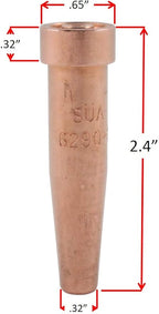 Heavy Duty Oxy-Fuel Torch Compatible with Harris with Check Valves + Cutting Tip + Welding Tip + Heating Tip (Acetylene)