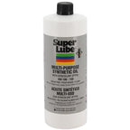 Super Lube 51030 Synthetic Oil with PTFE, High Viscosity, 1 quart Bottle, Translucent White