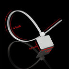 TUZAZO Nylon Marker Cable Zip Ties, 250pcs 6 Inch Self-Locking Cable Labels Tags with Write on Cord Label for Electronics, Network Ethernet Wire Labels