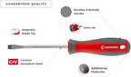 INTERTOOL Screwdriver & Precision Driver Tool Set with Magnetic tips and Bits - Phillips, Flat Head, Torx, Hex - Cr-V Steel with Cushion Grip Handles VT08-3329