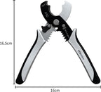 Wire Cutters Stripper, BOOSDEN 8 inch Cable Cutters, Awg Wire Cutters,Precision Wire Stripper,Heavy Duty Cable Cutters, Spring Cable Cutting Pliers for Aluminum Wire,Communications Cable Cutting