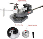 KAKA INDUSTRIAL Universal Bender, High Capacity Metal Bender, Strip Steel, Flat Steel, Round Steel, Angle Steel Rod Bender, Hot and Cold, Bar Bending Machine SBG-40