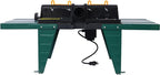 Electric Benchtop Router Table Wood Working Tool Craftsman Tool Stands Woodworking Bench Table Aluminum Strong Structure Tables for Woodworking Tasks (Green, 34")