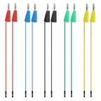 Sumnacon Banana Plug Breadboard Wires 10Pcs Stackable Banana Plug to Jumper Wires Flexible Breadboard Female Jumper Cables Silicone Breadboard Jumper Leads for Power Connecting&Multimeter Testing