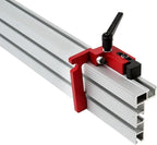 75 Type Table Saw Fence, Aluminum Miter Fence, Miter Gauge Fence, Multi T-Track Fence for Woodworking (Sliver)