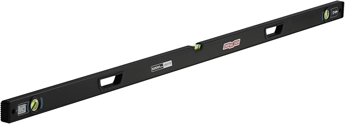 CHANNELLOCK 72-Inch, Professional-Grade Aluminum Box Level with Solid Block Acrylic Vials, 5200-0072