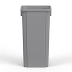 23 Gallon Gray Square Commercial Trash Garbage Can | Outdoor Office Restaurant School Kitchen