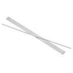 uxcell 5 Pcs Square Steel Key Stock, 1/8" x 1/8" x 12" Cold-Drawn 45# Steel Bars Precision Key Stock for Gearbox Coupling, Silver Tone