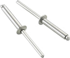 135pcs 3/16" x3/4" Aluminum Blind Rivets, 4.8 x 19mm Pop Rivets,Rivets for Metal,Silver