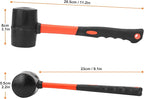 3 PCS Rubber Mallet Hammer, 16 oz Durable Rubber Hammer for Flooring Installation, Camping, Woodwork, and Tent Stakes