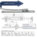 10”x12 x14 Travel Length Magnetic Scale 3 Axis DRO Set, 5um Resolution Linear Encoder 3 Axis Digital Display for Milling Machine Tools