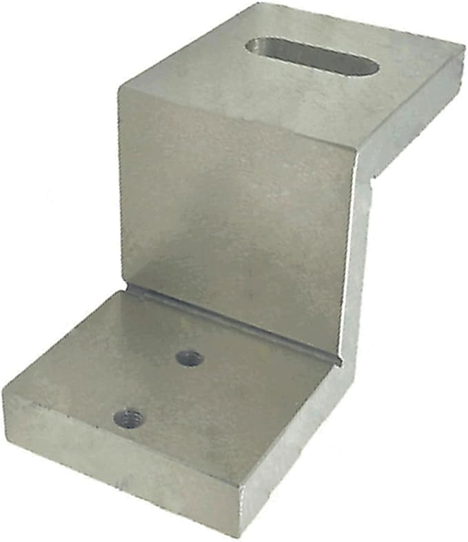 Caste Iron Z Type Angle Plate to Mount Mini Vertical Milling Slide for instant Milling Operation on Lathe Machine | Iron Body | Steel Tool | 2 x Counter Drills | Stud Bolts