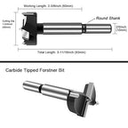 ASNOMY 1-3/4 Inch Forstner Drill Bit, Carbide Tipped Forstner Bit for Hard Wood, Wood Drilling Hole Saw Set Woodworking Hinge Cutter Tool Kits for for Wood Plastic Plywood