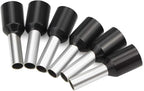 XHF 1000 PCS AWG 22/0.5mm² Wire Ferrules Insulated Copper Crimp Connectors, Crimp Pin Cord End Terminals Black