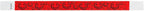 200 WristCo Neon Red Smiley Face Tyvek Wristbands for Events - ¾” x 10” - Waterproof Recyclable Comfortable Tear Resistant Paper Bracelets Wrist Bands for Concerts Festivals Admission Party
