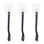 9PCS MINI Wire Brushes, Stainless Steel Brush Set, Curved Handle Scratch Toothbrush, Cleaning Welding Slag and Rust