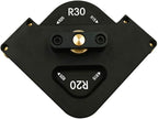 8 in 1 Aluminum Alloy Corner Radius Routing Templates Aluminium Alloy Router Templates for for Trimmer R10 R15 R20 R30, T15 T20 T25 T30 Half Round Corner Radius Quick-jig