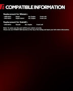 Torchbeam Front Brake Caliper Left for Nissan 2008-2013 Rogue, Nissan 2014-2015 Rogue Select, Suzuki 2010-2013 Kizashi, Front Left Caliper Replace # 19B3428