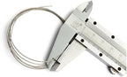 Coping Saw Steel Frame with 0.5mm Diamond Wire Hand Saw for Jade Marble Granite Metal Glass Ceramic (With 2 meters diamond wire saw)