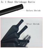 16Pcs 1/0 AWG 3/8" Stud Copper Ring Terminals Battery Cable Ends Wire Lugs with 16Pcs Heat Shrink Tubing 1/0 Gauge Battery Cable Lugs Heavy Duty Cable Lugs Bare Copper Eyelets Tubular Ring Terminal