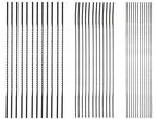 Scroll Saw Blades 10, 14, 21, 24 TPI - Fits SKIL SKL-80182 - Pinned Woodworking Sawblades (Pack of 24, 6 per TPI)