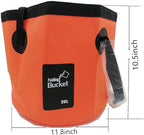 Collapsible Buckets, Camping Water Storage Container 5 Gallon(20L) Portable Folding Bucket Wash Basin