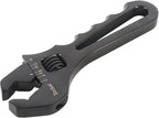 WFLNHB 3AN-16AN Adjustable Wrench Aluminum Tool Spanner for Hose End Fitting Black