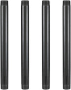 GeilSpace 1"× 14" Pre-Cut Black Metal Pipe, Industrial Steel Fits Standard One Inch Black Threaded Pipes and Fittings - Vintage DIY Industrial Shelving (1" × 14")