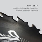 12 Inch 40 Tooth General Purpose ATB Saw Blade with 1 Inch Arbor & DuraGuard Nonstick Coating for Miter Saws and Table Saws