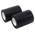 QILIMA Black Electrical Tape, 3/4 in x 66ft, Industrial Grade Electrical Tape Electric Super Vinyl,10-Pack