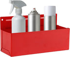 Magnetic Aerosol Spray Can Holder, Magnet Toolbox Bottle Holder, Tool Box Storage Rack for Garage and Home, Craft Workspace, Mechanic Paint Bottle Can Organizer, Red, 3"x8.3"