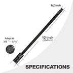 Tools Hole Saw Extension Chuck, 12-Inch x 1/2-Inch Hex Shank Reducing Locking Impact Extension