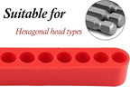 20Pcs Hex Shank Screwdriver Bit Holder Set, Plastic Screwdriver Head Storage Case, Drill Bit Storage Case, Screwdriver Head Holder Organizer, Including 10, 11, 12, 15-Holes
