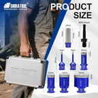 SHDIATOOL Diamond Core Drilling Bits Set for Porcelain Hole Saw Cutter for Tile Marble Ceramic Granite Kit 5/8-inch-11 8pieces