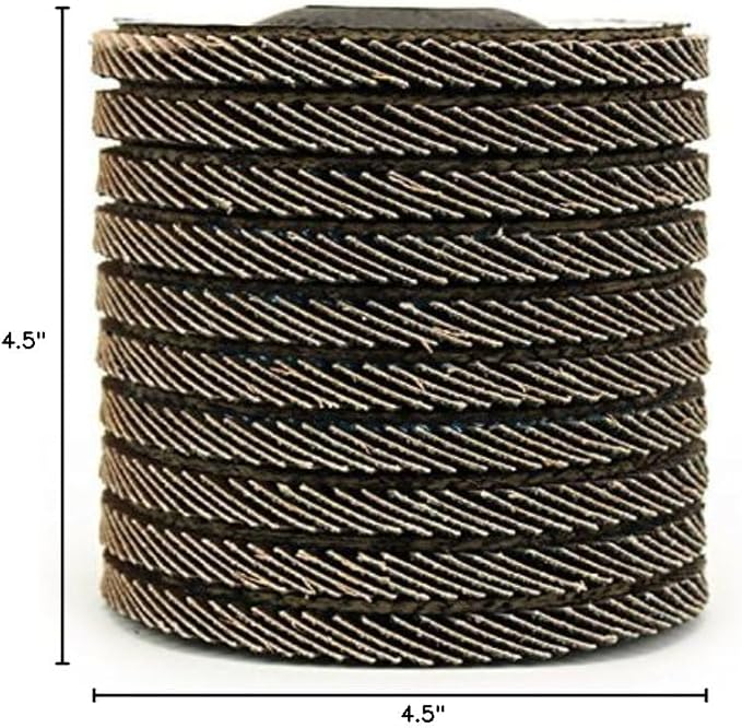 BHA Grinding and Sanding Flap Discs T27, 4-1/2" x 7/8", 40 Grit - 10 Pack