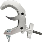 Stage Light Clamp 1.88-3.14Inch Heavy Duty 440lb Truss Hook Quick Rig Aluminum lighting C-Clamp Fit OD 48-80mm of Pipes for DJ Projector Par Spot Lights Moving Head