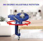 Mini Table Clamp Small Bench Vice New upgraded cast iron manufacturing Jewelers Hobby Clamps Craft Repair Tool Portable Work Bench Vise (mini) (3 INCH)