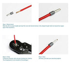 Fidioto AWG6 Wire Ferrules Terminals, 250pcs AWG6 Terminal Connector Wire Insulated Cord Pin Ends Terminals for Electric, Industrial, Chemical Industry, Power Control System, etc.