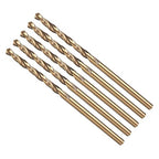 Drill Bit, 2mm Cutting Diameter, 4341 HSS Gold and Black 118° Cutting Angle Number Jobber Bits - (Applications: for Drilling Soft Metal Plastic Wood), 5-Pieces