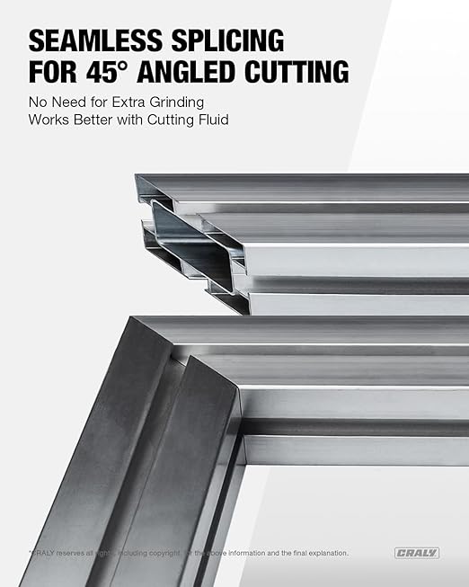 CRALY 6-1/2 Inch 54 Teeth Aluminum and Non-Ferrous Metal Cutting Circular Saw Blade, 5/8 Inch Arbor, Carbide Tipped, Thin Kerf, Black Ice Coating, for Thin Aluminum, Plastic, Composite(C0654AL)