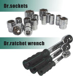 150 PCS Mechanical Tool Socket Set With Case Professional Automotive Repairing Auto Vehicle Maintenance Tool Kit Ratchet Spanner Wrench Socket Set