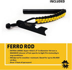 Black Beard Fire Plug Kit - 50 Waterproof Fire Plugs, Arc Lighter, Ferro Rod and Organizer Case for Camping, Backpacking and Emergency Survival