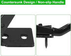 Adjustable Toggle Clamp Holding Capacity Toggle Latch Hasp Clamp Quick Release Pull Latch (Black-6pcs -550lbs)